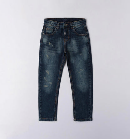 Jeans ragazzo modello stretch con elastico interno regolabile