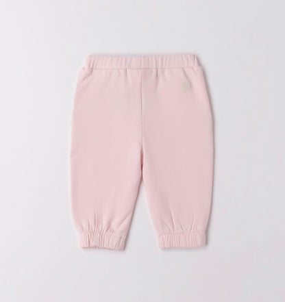 Pantaloni tuta neonata rosa