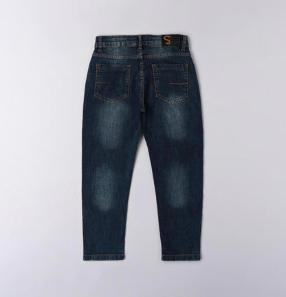 Jeans ragazzo modello stretch con elastico interno regolabile