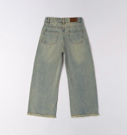 Jeans ragazza con vita regolabile