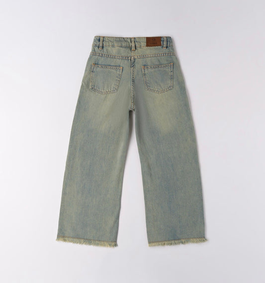 Jeans ragazza con vita regolabile