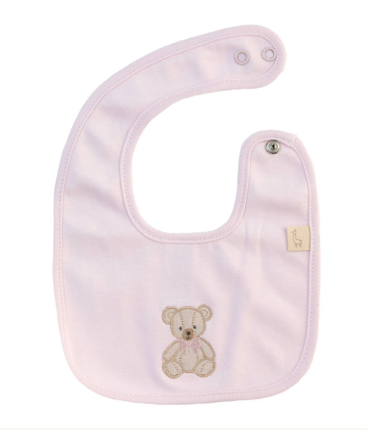 Bavetta teddy in rosa di cotone