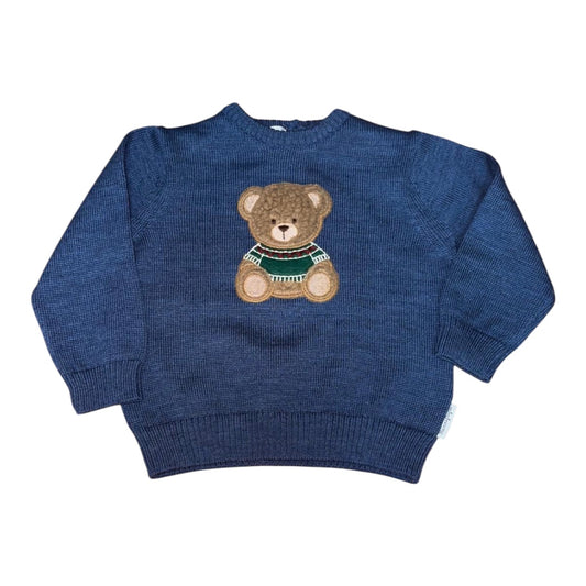 Maglione Teddy nel colore denim