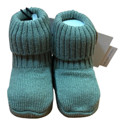 Babbucce in lana merino nel colore verde salvia