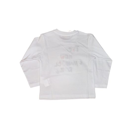 T-shirt bianca con ricamo