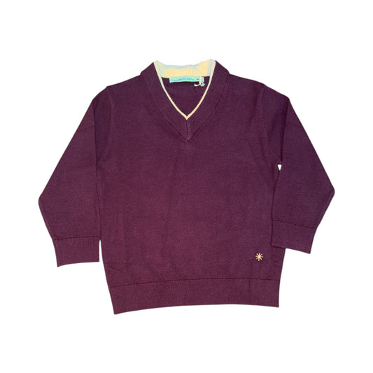 Maglione scollo a doppia punta