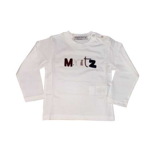 T-shirt manica lunga in cotone