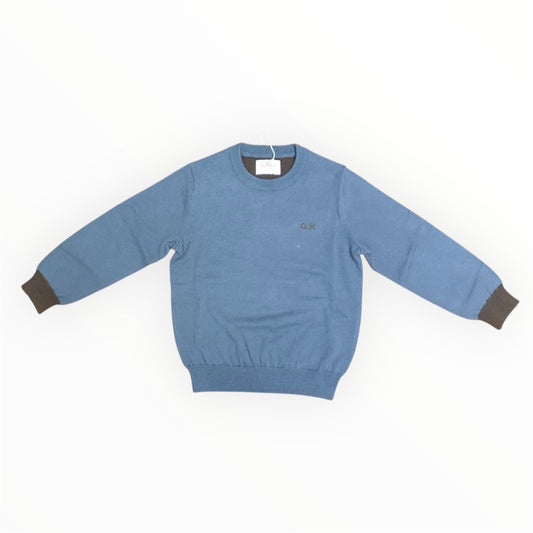 Maglia in misto lana con patch grigio scuro