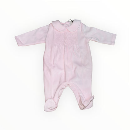 Tutina neonata in ciniglia rosa