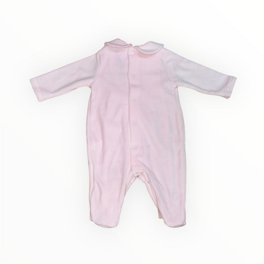 Tutina neonata in ciniglia rosa