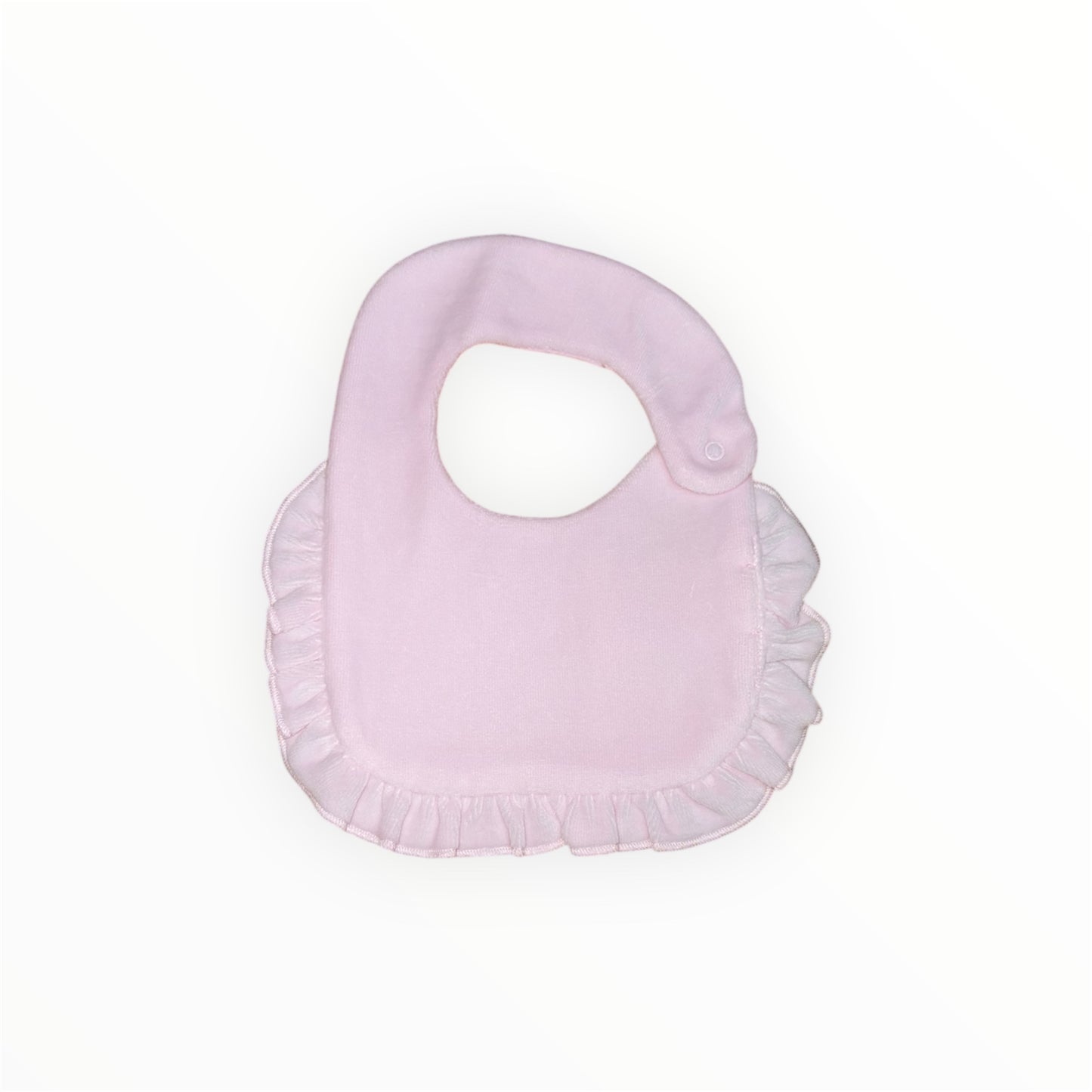 Bavetta rosa con rouche