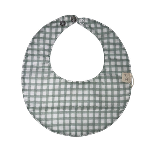 Bavetta in cotone a quadretti verde-bianco