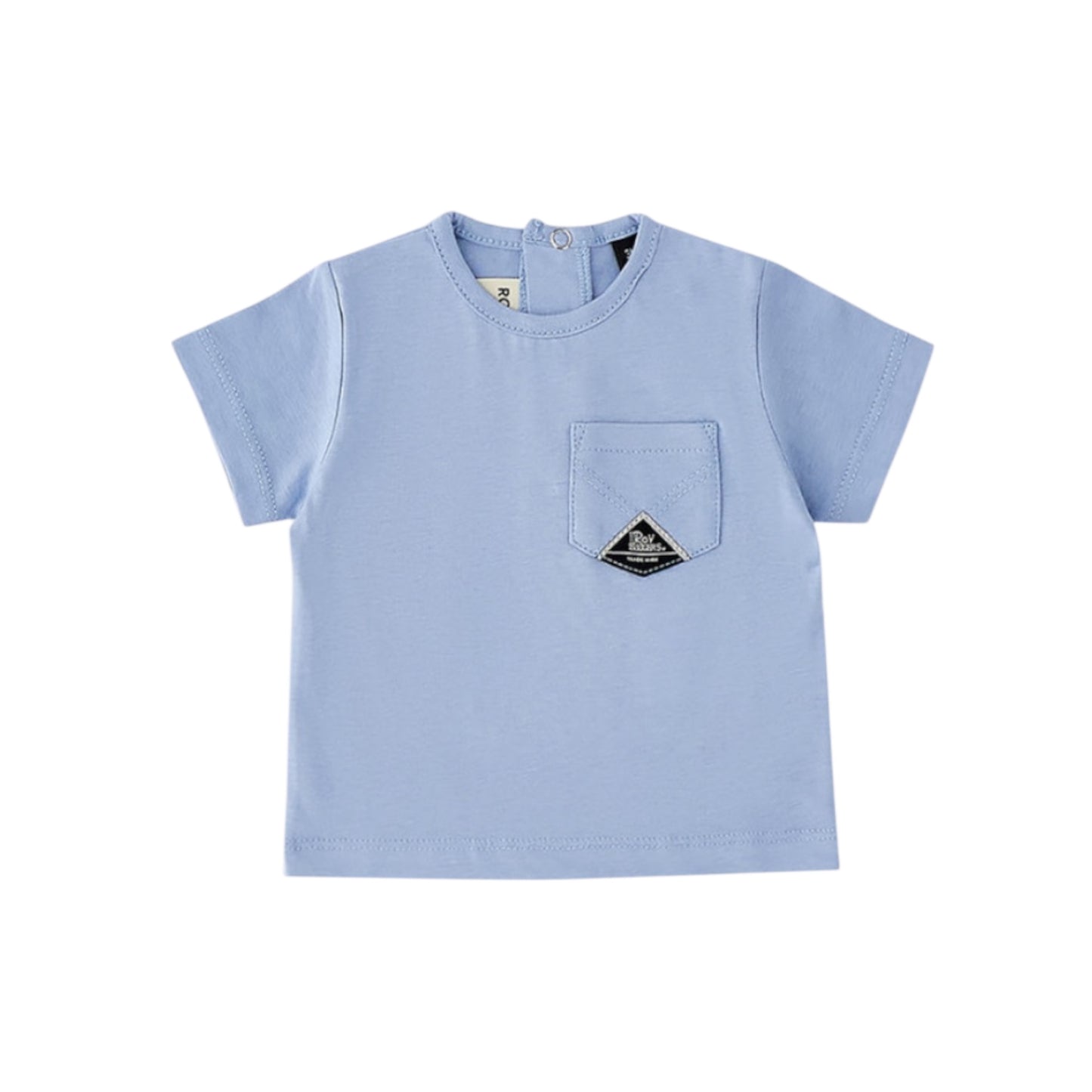 T-shirt in cotone nel colore azzurro