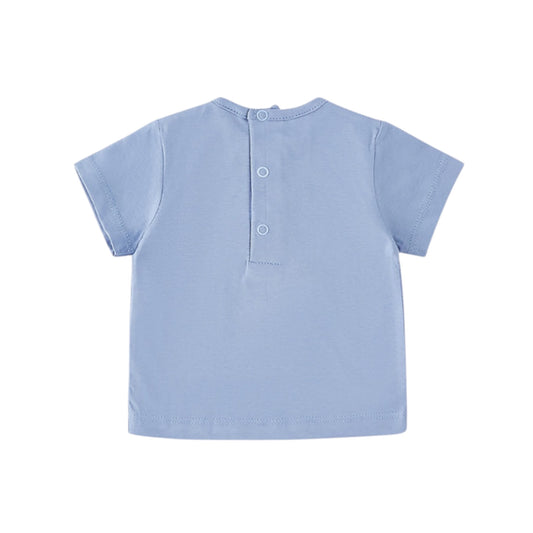 T-shirt in cotone nel colore azzurro