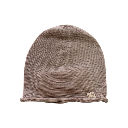 Cappellino neonato in può eucalipto nel colore corda