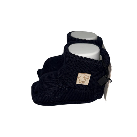 Babbucce in cotone bio nel colore blu notte.