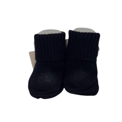 Babbucce in cotone bio nel colore blu notte.