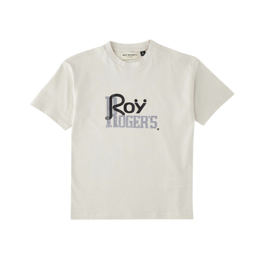 T-shirt girocollo in cotone con stampa
