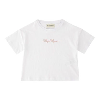 T-shirt bambina in cotone con stampa
