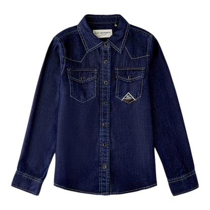 Camicia in denim bambina