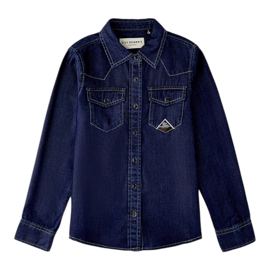 Camicia in denim bambina