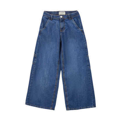 Pantalone in denim bambina lavaggio leggero
