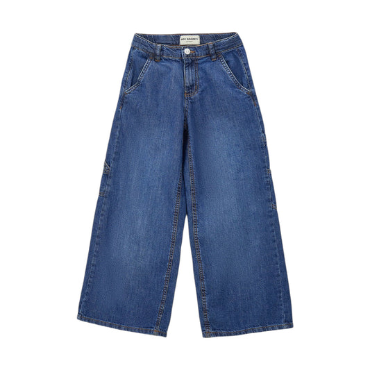 Pantalone in denim bambina lavaggio leggero