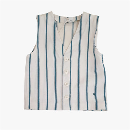 Gilet da bambino rigato