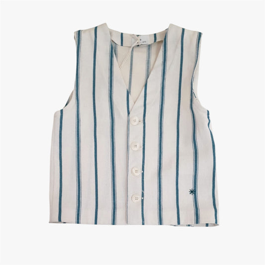 Gilet da bambino rigato